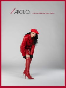The hot Arollo red boots collection