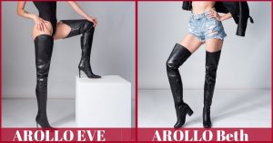 AROLLO Thigh High Boots Eve and Beth
