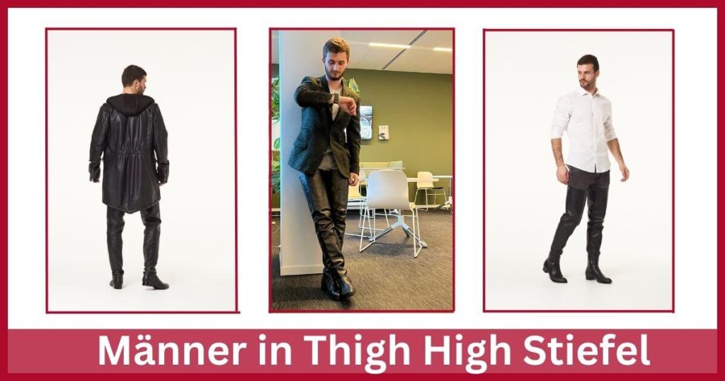 Männer in Arollo Thigh High Stiefel