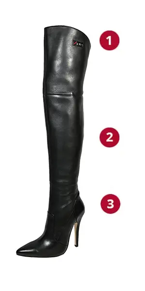 Arollo Overknee Boots Ibti Measurements
