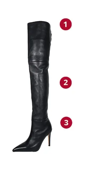 Arollo Long Overknee Katy Measurements